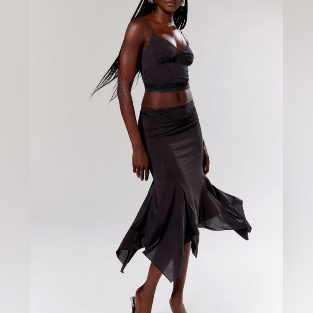 Silence + Noise Black Skirt Set